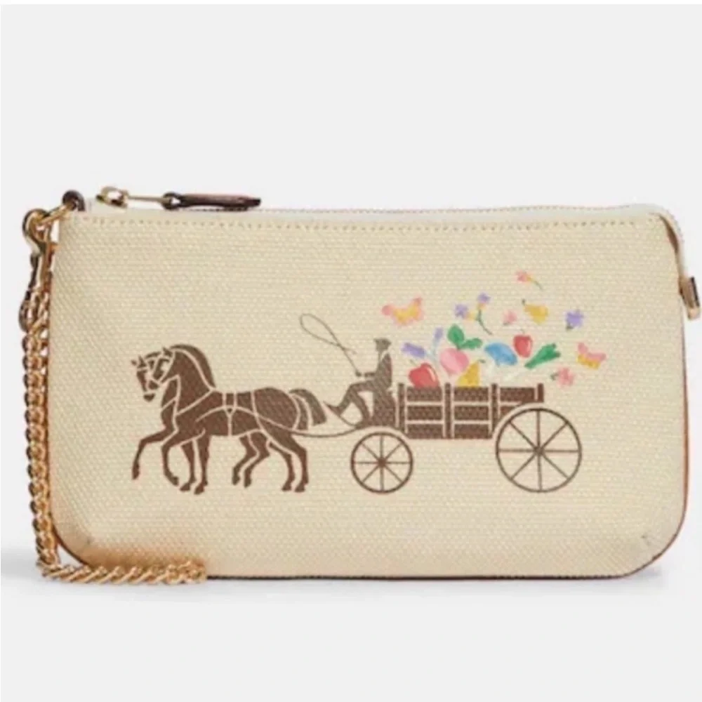 Coach Wristlet 19 Dreamy Veggie Horse clutch wristlet wallet